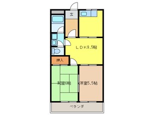 メリーモア高雄の物件間取画像